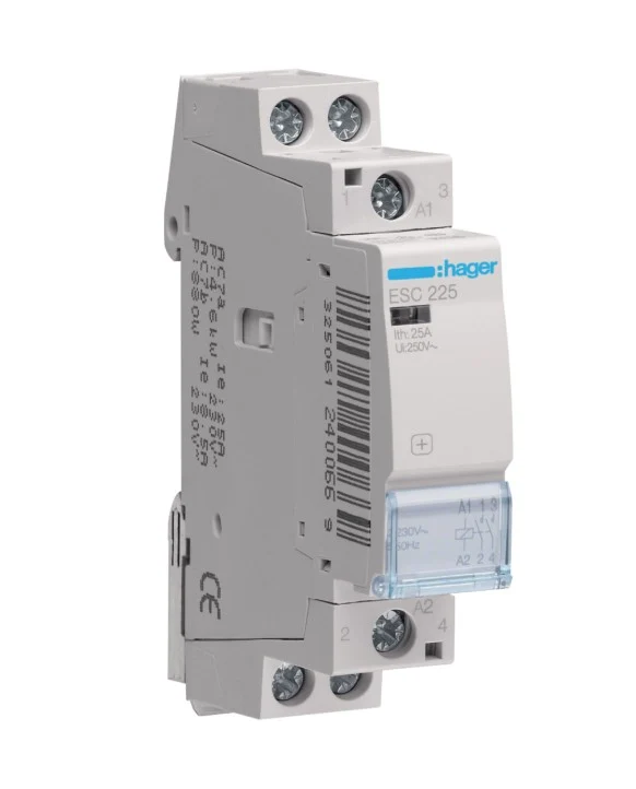 Contacteur 25A 2F 230V HAGER ESC225
