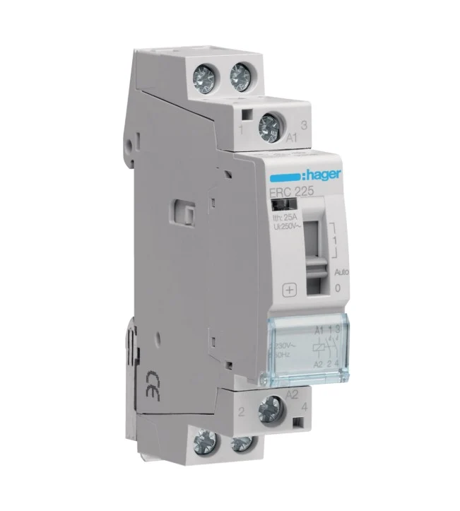 Contacteur commande manuelle 25A 2F 230V HAGER ERC225