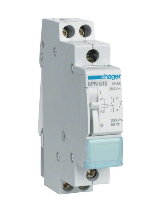 Télérupteur 1O+1F 230V HAGER EPN515