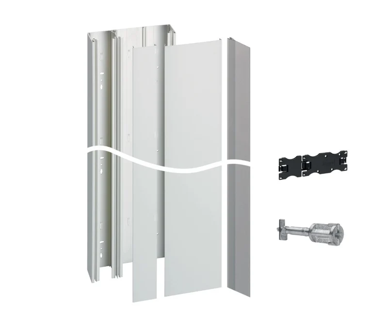 Pack goulotte GTL mini Gamma+ 13 - 2 couvercles - 2 x 1,3m Hager JK213D
