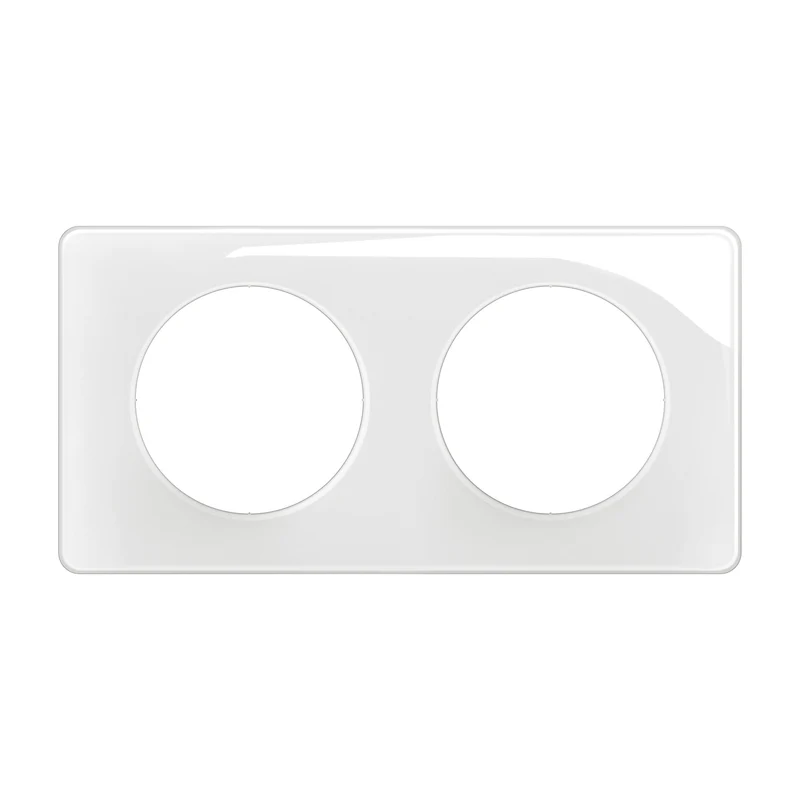 Céliane - plaque de finition 2 postes blanc émaillé - Legrand CP0002
