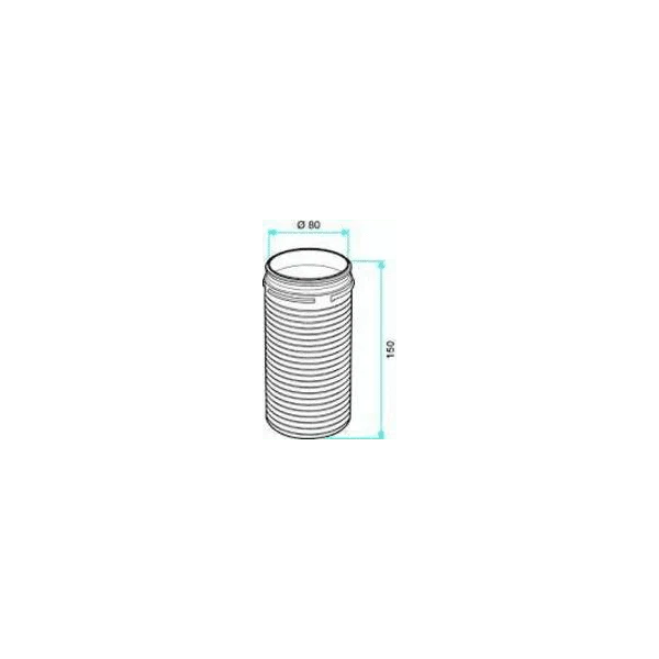ALDES Rallonge circulaire pour bouche Ø 80 mm 11023046