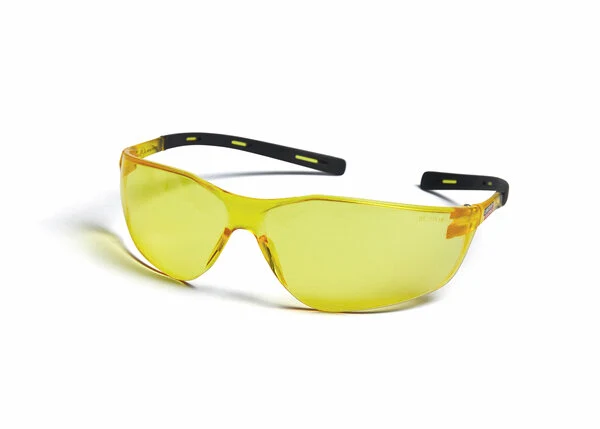 AXILITE SAFETY GLASSES AMBER ANTI SCRATCH LENS