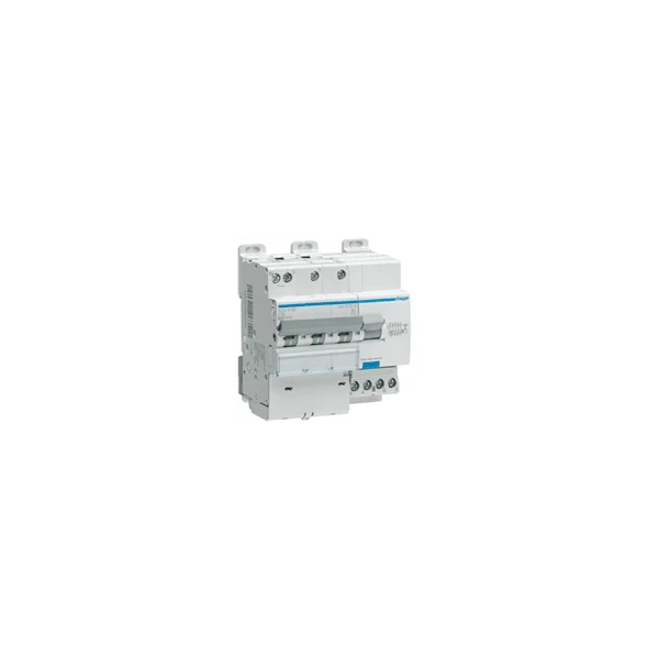 Disjoncteur différentiel 3P+N 6/10kA Courbe C 20A 30mA type AC HAGER ADC420F