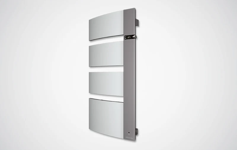 Sèche-serviettes électrique Sensium 1750W connecté - mât à gauche blanc pailleté - enceinte Cabasse - Atlantic 814119