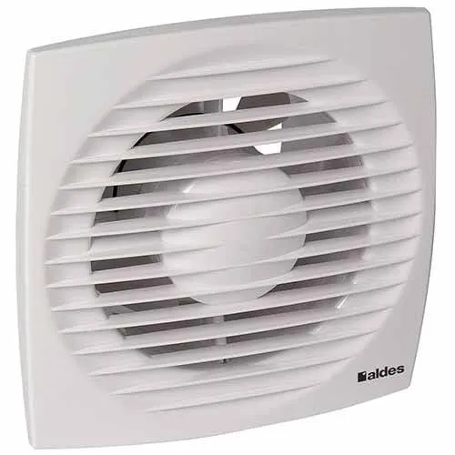 Extracteur d'air DESIGN diamètre 125mm temporisé 115 m³/h blanc - ALDES 11022305