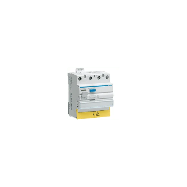 Interrupteur différentiel 4P 40A 30mA type HI à bornes décalées HAGER CDH840F