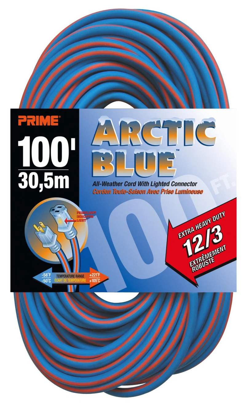 RALLONGE 100 FT 12/3 SJEOW BLUE/ORANGE PRILT530835