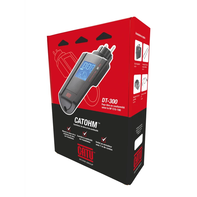 Contrôleur CATOHM mesureur de boucle de Terre CATU DT300