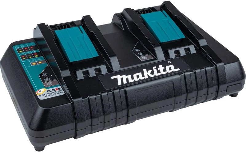 Chargeur Rapide Double Makita 18V LXT avec Port USB (DC18RD)