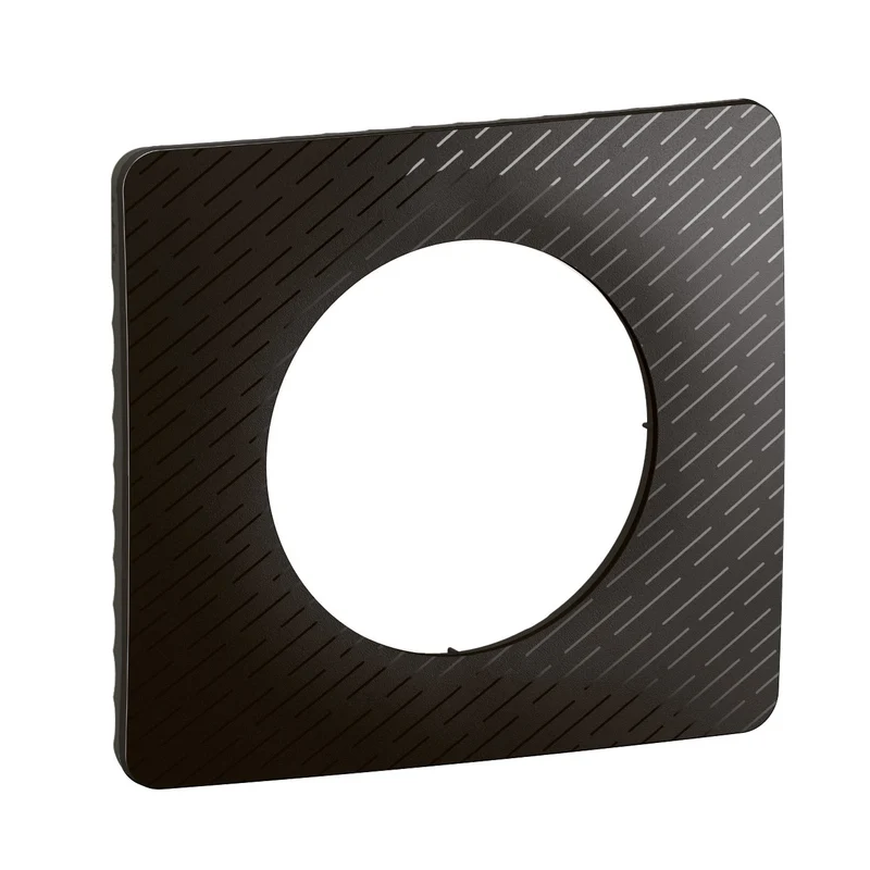 Céliane - plaque de finition 1 poste noir météore - Legrand CP0701