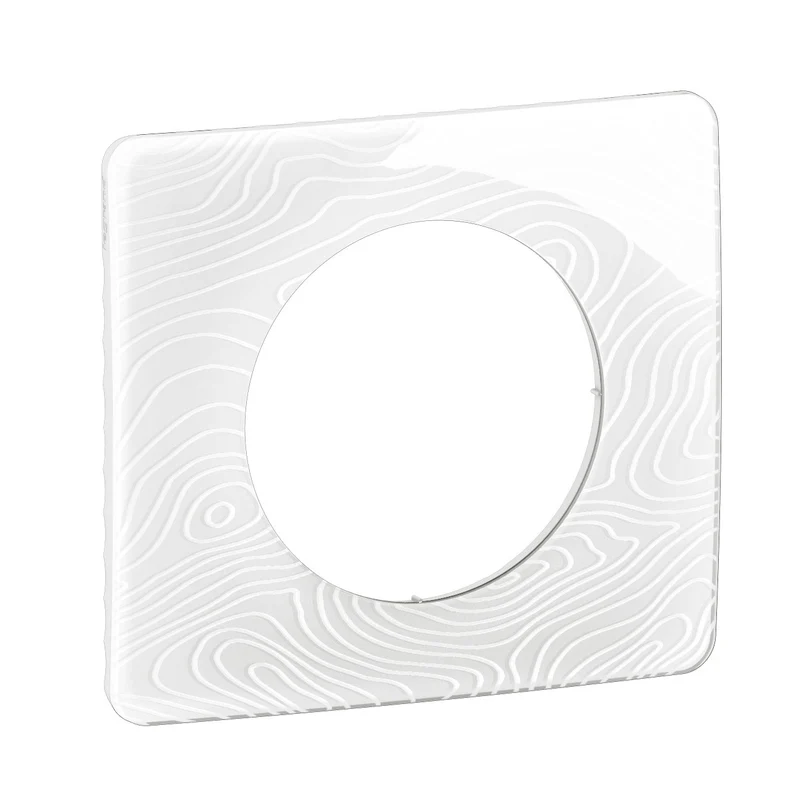 Céliane - plaque de finition 1 poste blanc relief - Legrand CP0601