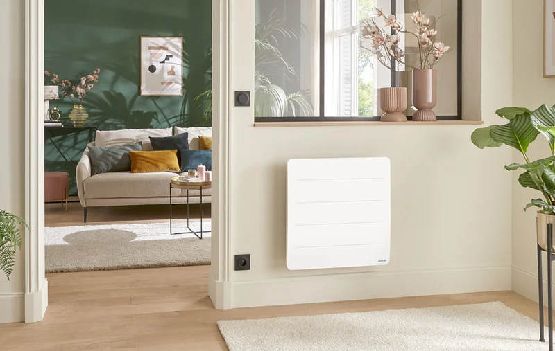 Radiateur électrique Nirvana Néo 1500W connecté - horizontal blanc - Atlantic 529918