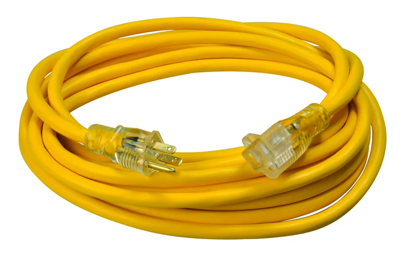 RALLONGE 12/3 25' SIMPLE -40 JAUNE SOUTHWIRE 2587SW8802