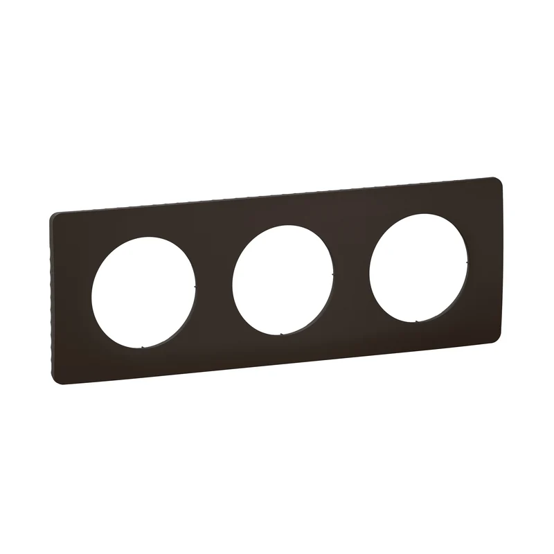 Céliane - plaque de finition 3 postes noir mat - Legrand CP0103