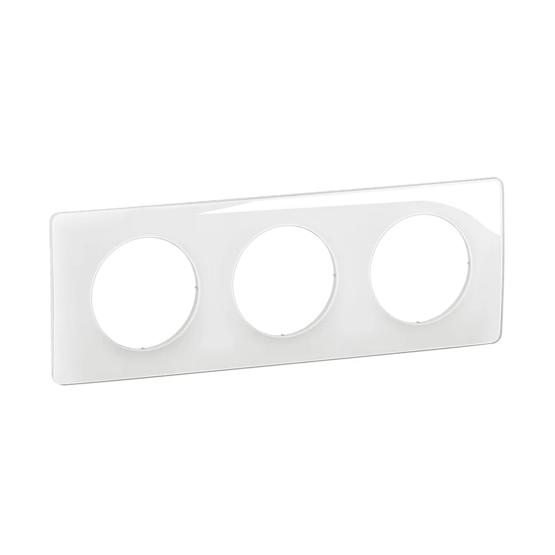 Céliane - plaque de finition 3 postes Blanc émaillé - Legrand CP0003