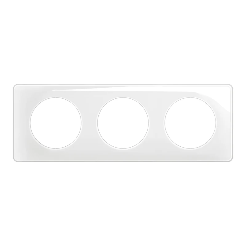 Céliane - plaque de finition 3 postes Blanc émaillé - Legrand CP0003