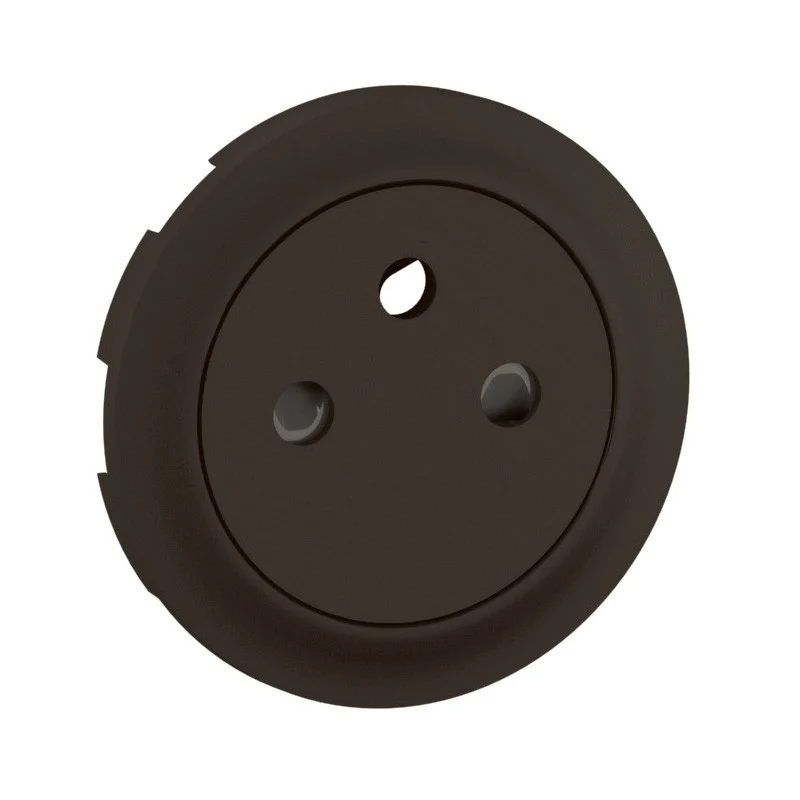 Céliane - enjoliveur prise de courant 2P+T - surface noir - Legrand CN0111
