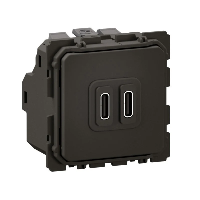 Céliane - prise double chargeur USB Type-C - 30W power delivery charge rapide - Legrand CM0158