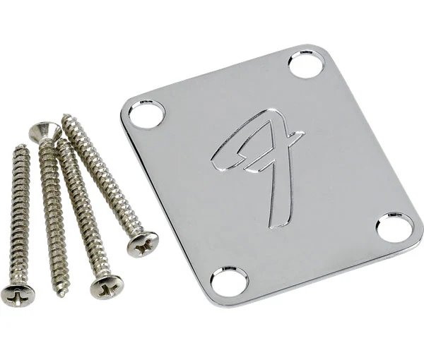 4-bolt Vintage-style Neck Plate "F" (chrome)