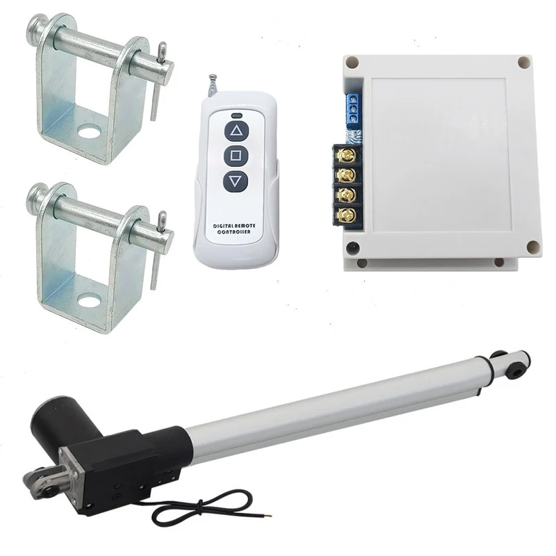 12V 24V vérin électrique 600kg course 300 mm avec télécommande (Modèle: 0020583)