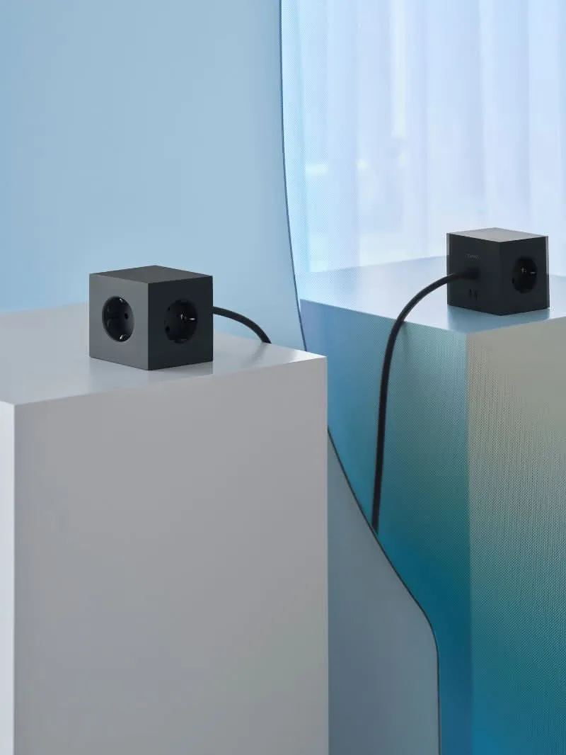 Multiprise Cube, Aimantée, 2 Ports USB C | Avolt