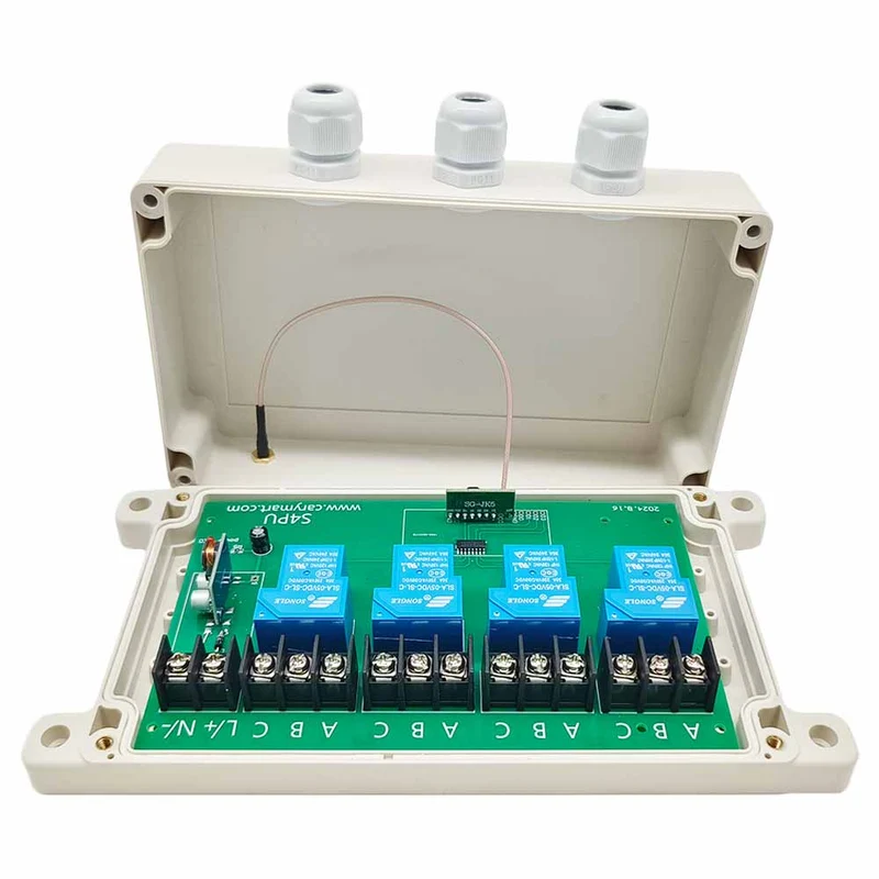 2 Km Kit Interrupteur Télécommande Sans Fil 4 Voies CC 10~80V 30A (Modèle: 0020446)