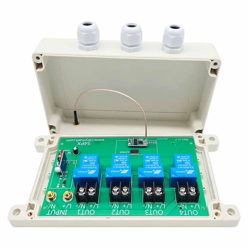 4 Voies CC 10~80V 30A Kit Interrupteur Télécommande Sans Fil 2 km (Modèle: 0020475)