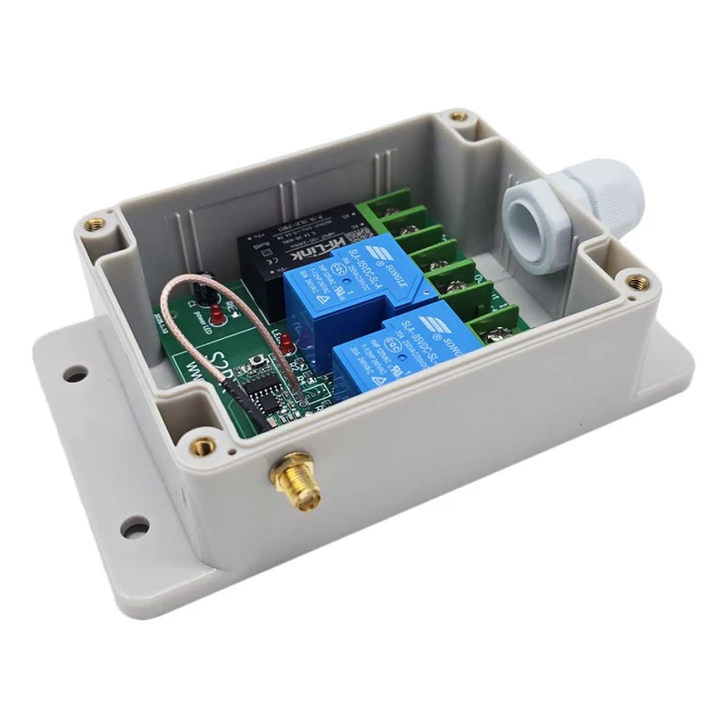 2 Canaux CA 230V 30A Kit Interrupteur Télécommande Sans Fil 2 km (Modèle: 0020516)
