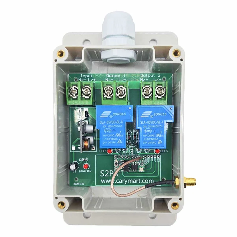 10V~80V Kit Interrupteur Télécommande Sans Fil 2 Canaux 30A CC Sortie (Modèle: 0020530)