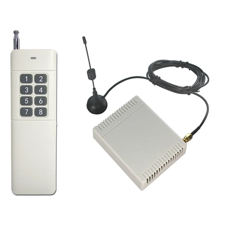 8 Canaux CC 9V 12V 24V Interrupteur Sans Fil avec Télécommande 433MHz (Modèle: 0020037)
