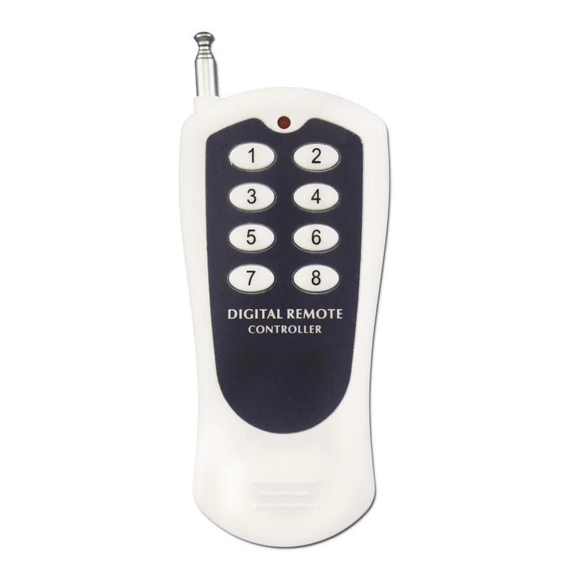 8 Canaux CC 9V 12V 24V Interrupteur Sans Fil avec Télécommande 433MHz (Modèle: 0020037)