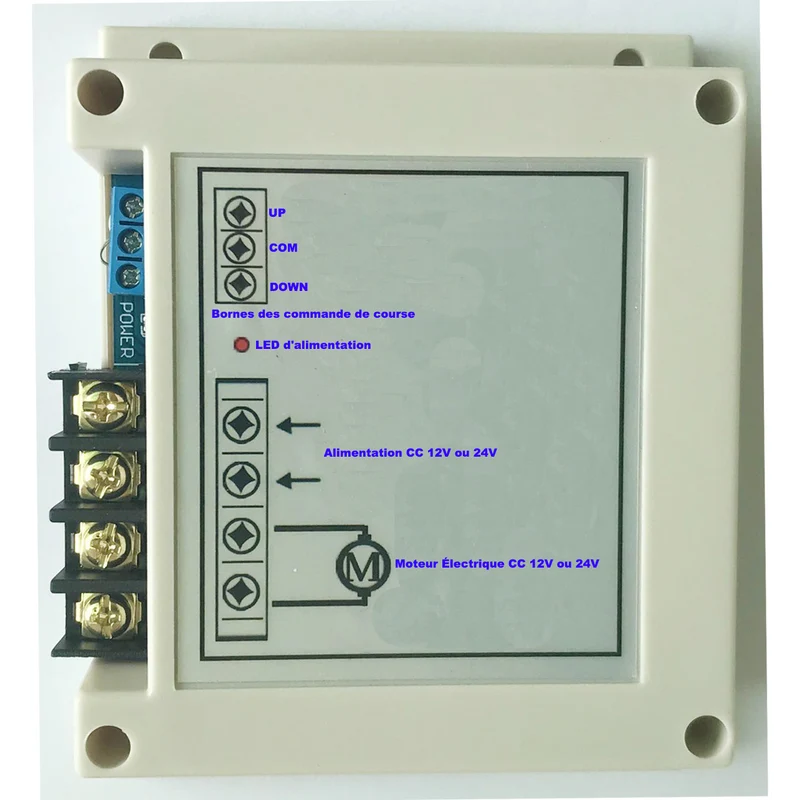 1 Canal 12V 24V Interrupteur Sans Fil Longue Distance pour Moteur CC (Modèle: 0020511)