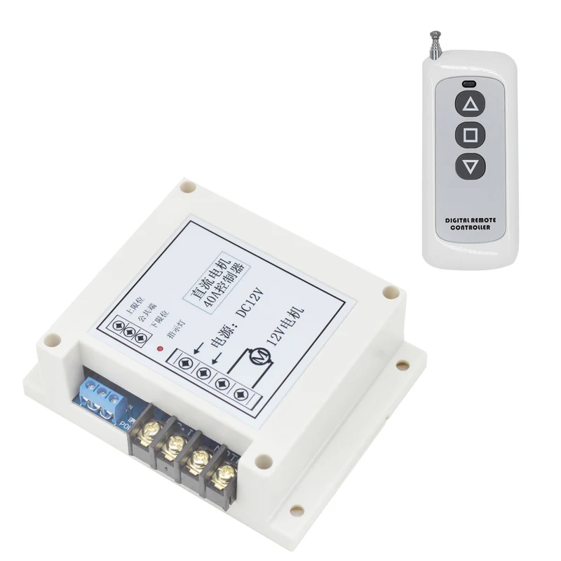 CC 40A Kit Interrupteur Télécommande Sans Fil pour Moteur Électrique 12V 24V (Modèle: 0020512)