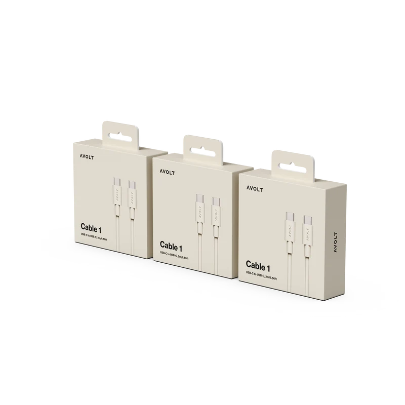 New Cable 1 | 3-Pack Nomad Sand USB-C to USB-C