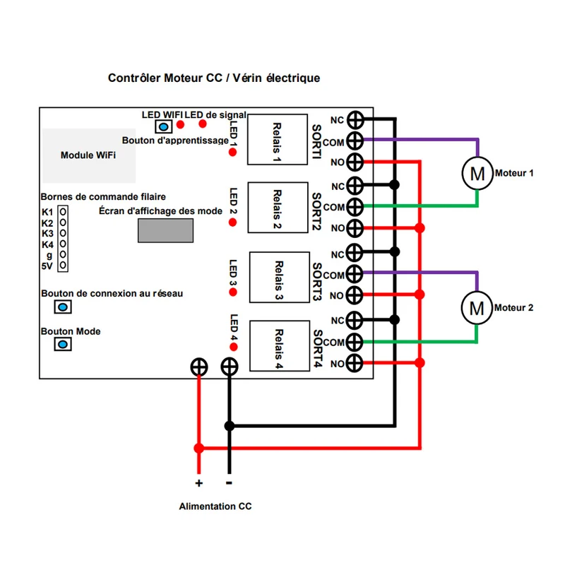 4 Voies Interrupteur Intelligent WIFI Avec Télécommande Sans Fil (Modèle: 0022015)