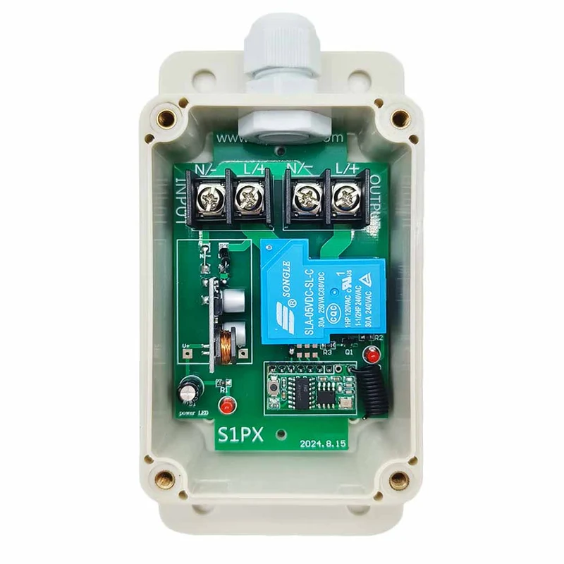 Six CC 30A Étanche Interrupteur Sans Fil avec Un 6 Bouton Télécommande (Modèle: 0020734)