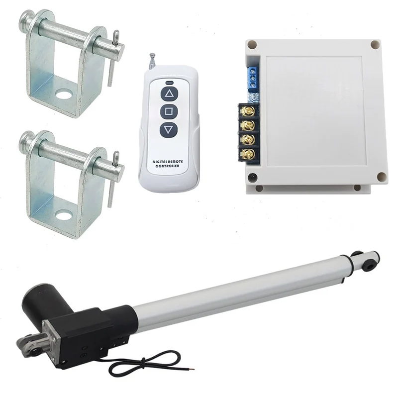 12V 24V vérin électrique 600kg course 350 mm avec télécommande (Modèle: 0020591)