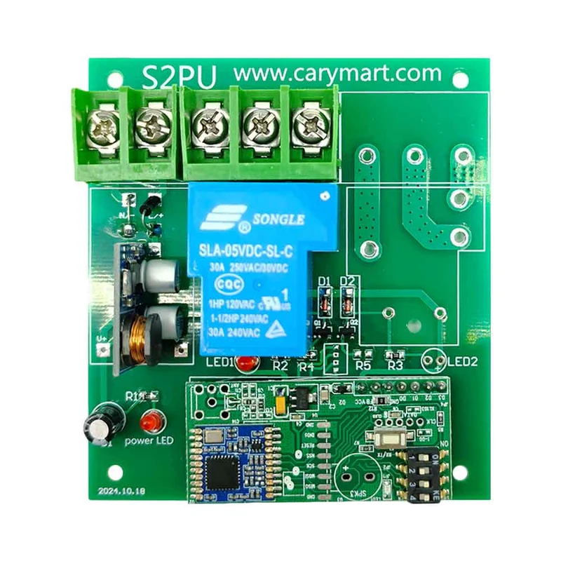 1 Canal CC 30A kit interrupteur relais télécommande sans fil 5 km (Modèle: 0020092)