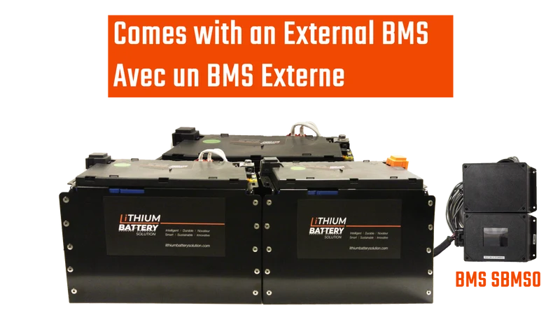 Lithium Battery Solution | 3X LBS 271 (LiFePO4) | Commercial Industrial battery Lithium-ion | with External BMS