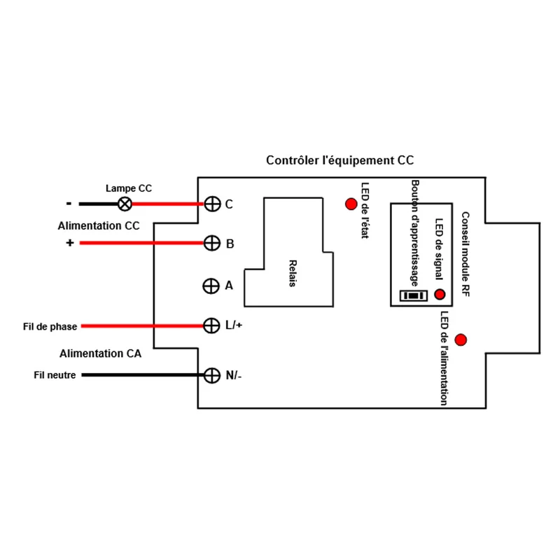230V interrupteur relais sans fil 1 voie 30A avec télécommande (Modèle: 0020276)