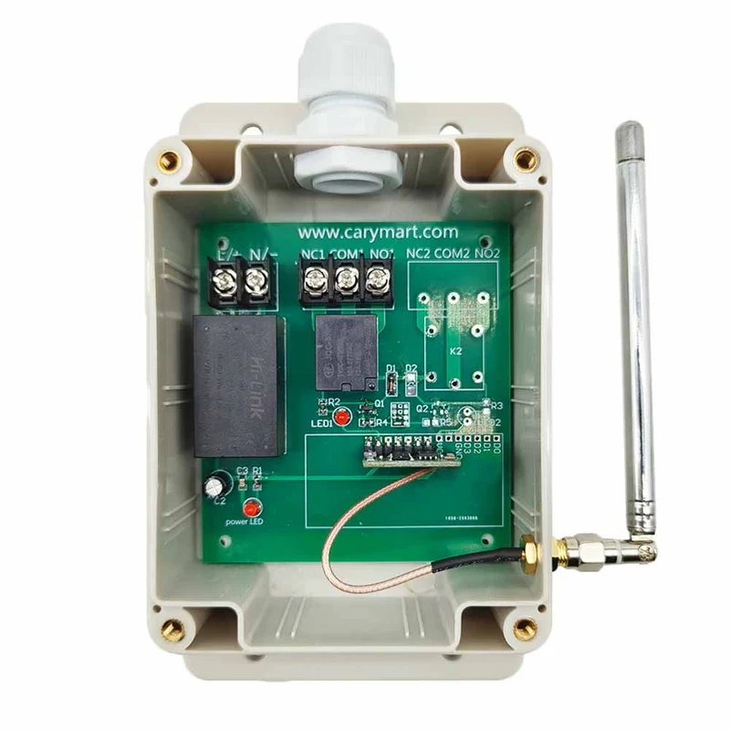 230V kit interrupteur relais sans fil 1 canal 10A avec télécommande (Modèle: 0020332)