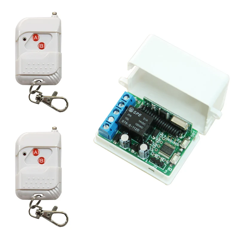 1 Canal 6V 9V 12V 24V Kit Télécommande Sans Fil Avec Fonction Retard (Modèle: 0020011)