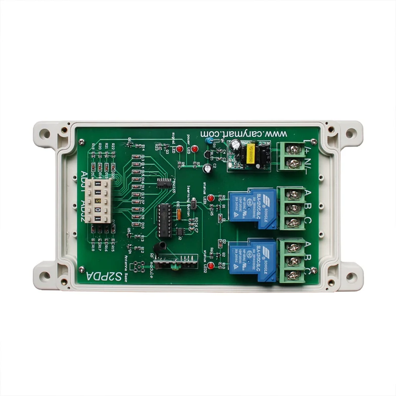 2 Canaux 220V 30A Retard Interrupteur Radio Avec Télécommande Sans Fil (Modèle: 0020663)