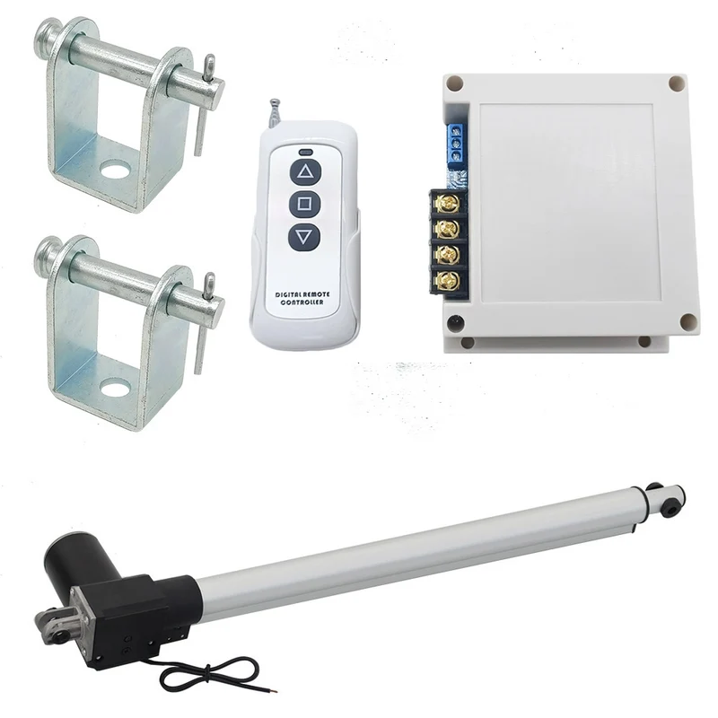 12V 24V vérin électrique 600kg course 600 mm avec télécommande (Modèle: 0020586)