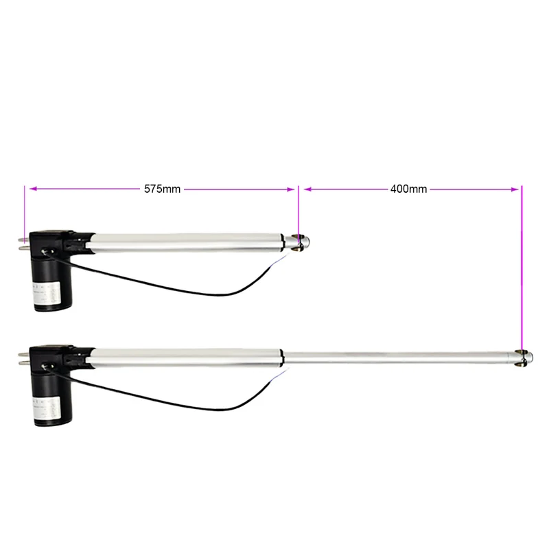 12V 24V vérin électrique 600kg course 400 mm avec télécommande (Modèle: 0020584)
