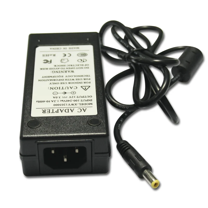 Adaptateur Secteur Universel Européen Alimentation 12V CC 3A Pour Interrupteur Sans Fil/lumière LED (Modèle : 0010126)