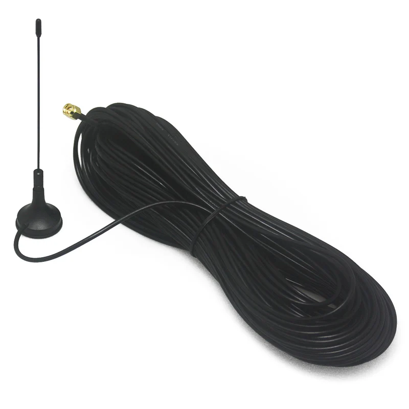 Antenne RF Ventouse Magnétique avec 30 m Câble et Connecteur SMA (Modèle: 0020917)