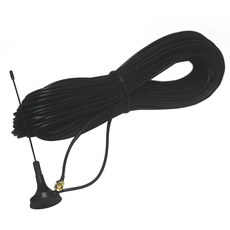 Antenne RF Ventouse Magnétique avec 30 m Câble et Connecteur SMA (Modèle: 0020917)