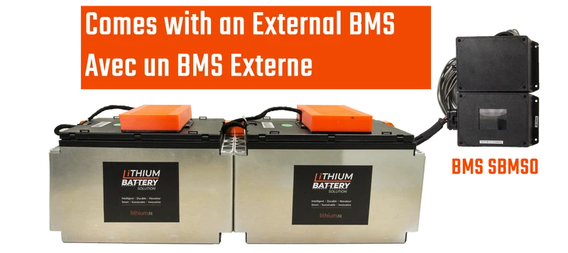 Lithium Battery Solution | 2X LBS 200 (LiFePO4) | Commercial Industrial battery Lithium-ion | with External BMS